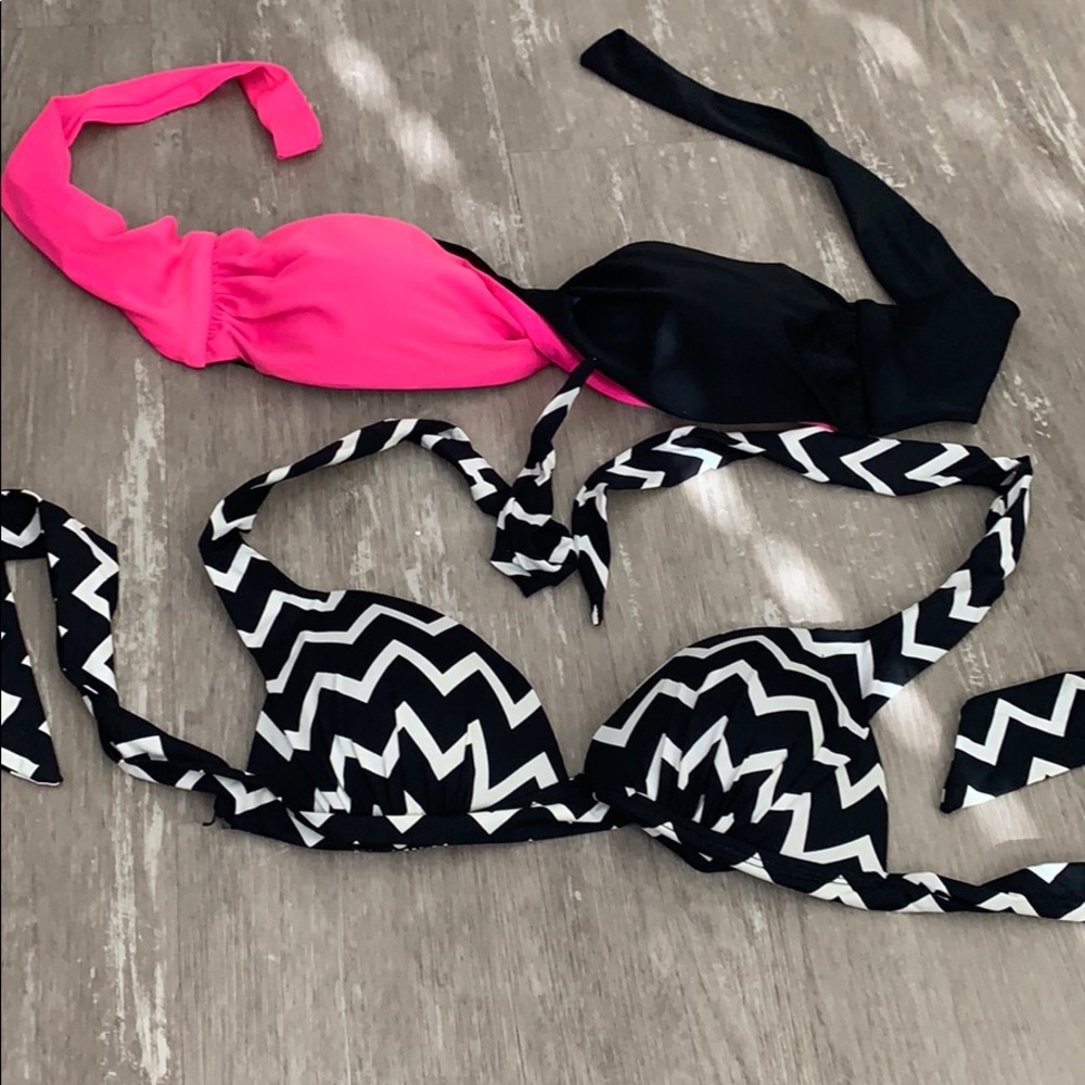 2 bikini tops